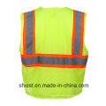 Class 2 100% Polyester Mesh Flourescent Safety Warning Vests